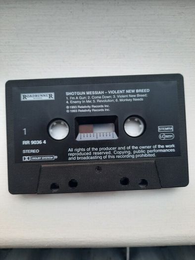 SHOTGUN MESSIAH: Violent New Breed - Cassette - 1993 European Release