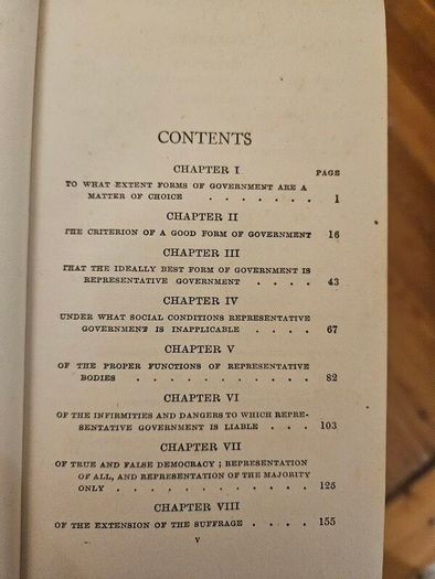 Considerations On Representative Government. By John Stuart Mill.1905 Hardback In Good Condition. See Photos For Same.
