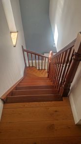 Teak stairs