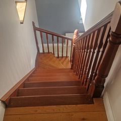 Teak stairs
