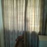 Vintage 70's Beige Brocade Curtains. Image 5