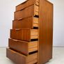 Mid Century Austinsuite Teak Tallboy Chest of Drawers Image 2