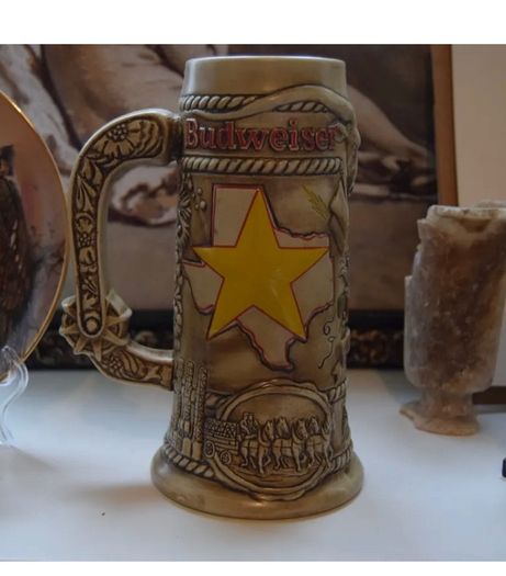 Collectible budweiser stein tankard rare