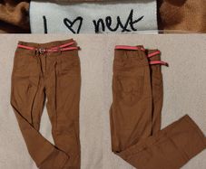 Next Cotton Trousers With Free Belt