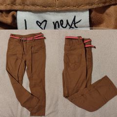 Next Cotton Trousers With Free Belt
