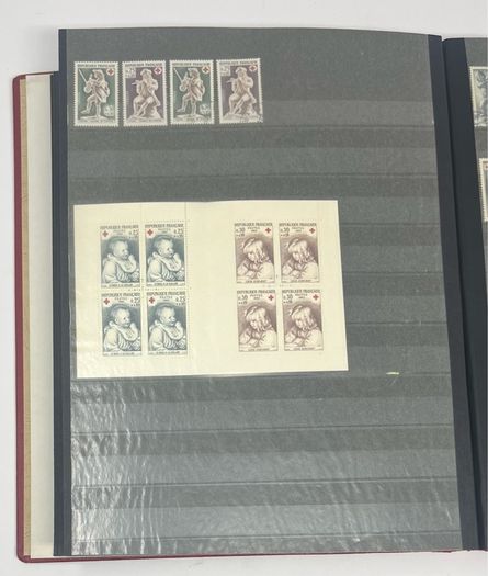 Collection: Thematic Red Cross, Malaria and For Young People stamps mainly used however some mint noted along with some miniature sheets on 28 pages