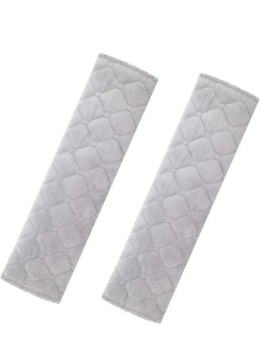 2 Pack Seat Belt Pads, Seat belt Strap Cover, Car Seat belt Comfort Pads, Soft Faux Big Rabbit Fur, Comfort Harness Pads Protect Shoulder Neck Padding for Kids, Adults