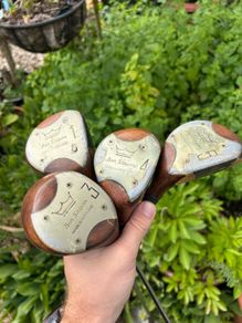 Vintage Ben Sayers Wooden Golf Clubs Set - Driver, 3, 4 & 5 Wood - Made in Scotland