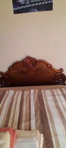 Beautiful Carved Wooden Headboard