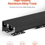 4ft Sliding  Door Hardware Kit Aluminium Double Door Track Image 4