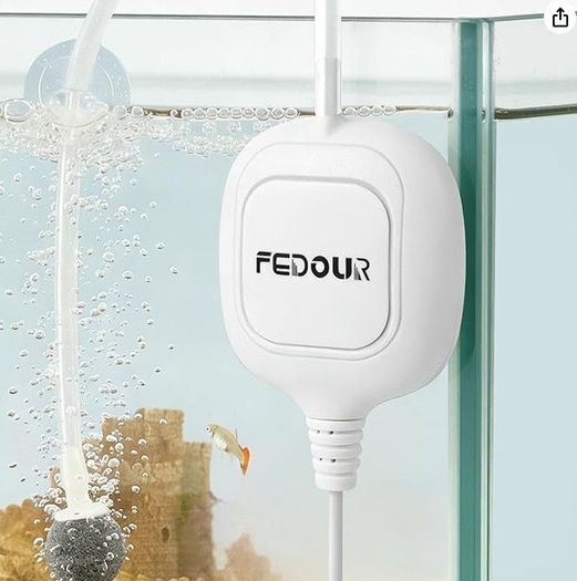 FEDOUR Mini Whisper Aquarium Air Pump