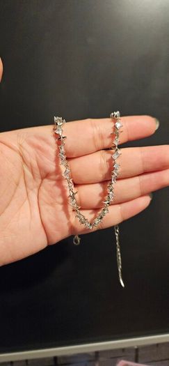 Rebel Studio Asymmetric Shaped Diamante Necklace