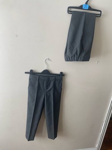 Dunnes grey trousers (as new) age 6-7