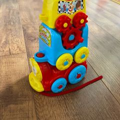 Disney themed pull along toddler train toy