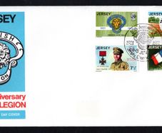 1971 Jersey 50th Anniversary of Royal British Legion Commemorative Stamps First Day Cover (FDC)