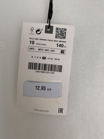 Zara boys size 10 years old NEW
