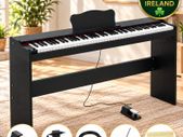 88 Key Digital Piano with Stand and Speakers  Semi Weighted Electric Keyboard for Beginners Black
