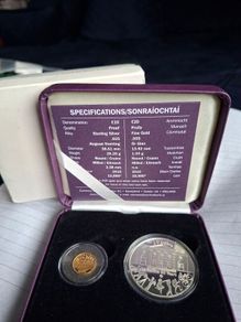 irish gold and silver proof coin set