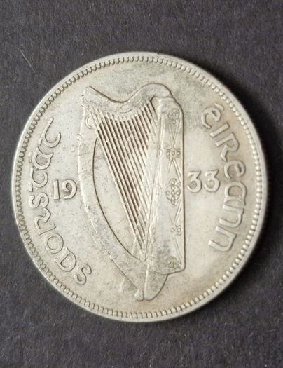 Ireland 1933 Silver Half Crown coin