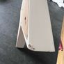 Cream wooden free standing star light Image 5
