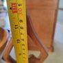 Figurine Of Lady Carved Wood, 30 Cm. Tall 9 Cm A Cross Image 2