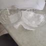 2 clear Depression French serving Glass Small BOWL . Image 5
