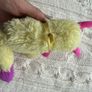 Bush Baby World PLUSH Yellow & floral Moveable Eyes 2018 about 6" Used Glue on the tail Please look at the pictures Image 9