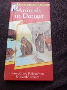 Scarce Book: Animals in Danger pocket pullout book