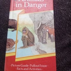 Scarce Book: Animals in Danger pocket pullout book
