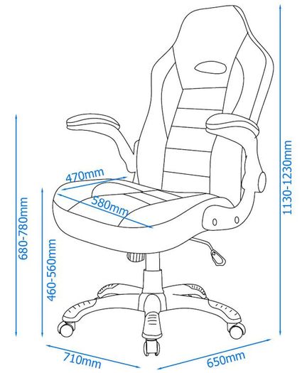 Alphason Talladega Chair - Black | Aoc8211blk