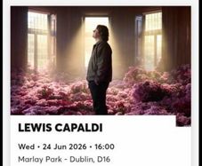 Lewis Capaldi - Wed 24.06.26 - Marlay Park - 2 tickets