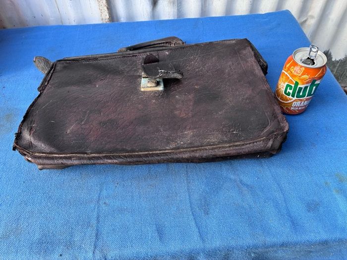 Vintage leather briefcase