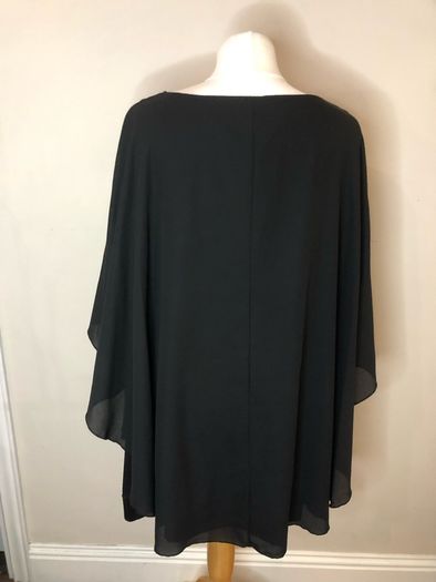 Black floral blouse (4XL)