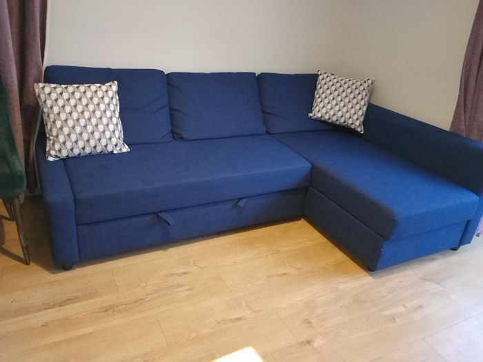 Blue Corner Sofa Bed (right/left)