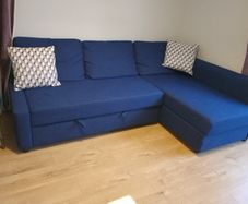 Blue Corner Sofa Bed (right/left)