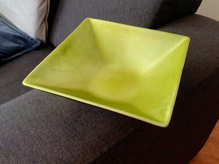 Decorative Square Bowl / Centrepiece - Green