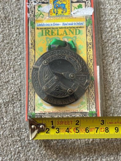 Tara Brooch ornament handmade of cold cast bronze by Irish Celtic Art Studio