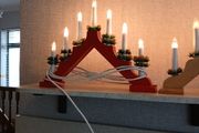 Xmas bridge candles
