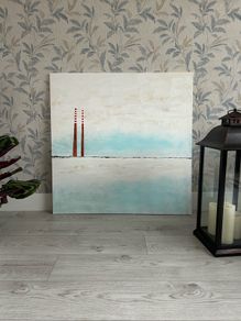 Poolbeg chimneys painting