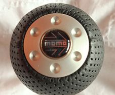 Genuine MOMO SK23 Race Air Leather Shift Knob Black Universal Fitment