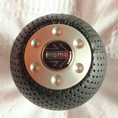 Genuine MOMO SK23 Race Air Leather Shift Knob Black Universal Fitment