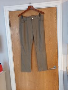 H&M Mink Faux Leather  Trousers.  S.16 (14).  B.N.W.T  (No Paper Tag).