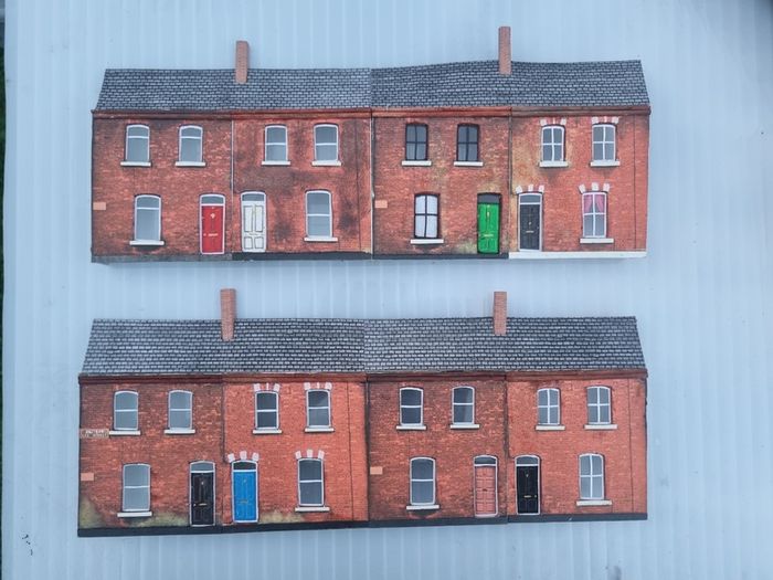 Irish redbrick terrace