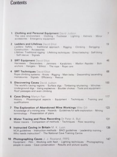 Caving Practice And Equipment Book