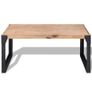 Coffee Table Solid Acacia Wood 100x60x45 cm Image 2