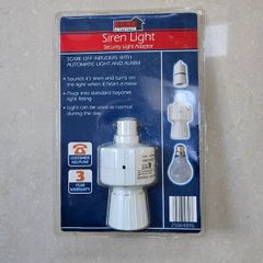 Siren light security light adapter
