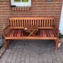 Garden Bench 3 Seater Weatherproof, with picnic table, eucalyptus wood Image 5