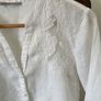 White linen blouse Size 12 EU40 Image 2