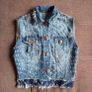 Modern Denim Vest Custom made size 10 Image 2