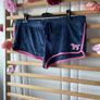 shorts Victoria secrets size large blue velvet & pink logo Image 3